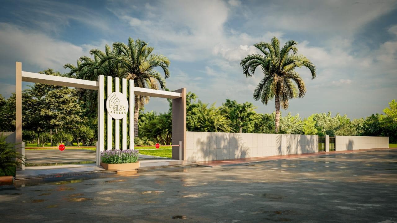 Dalan Greens Entrance Gate Background